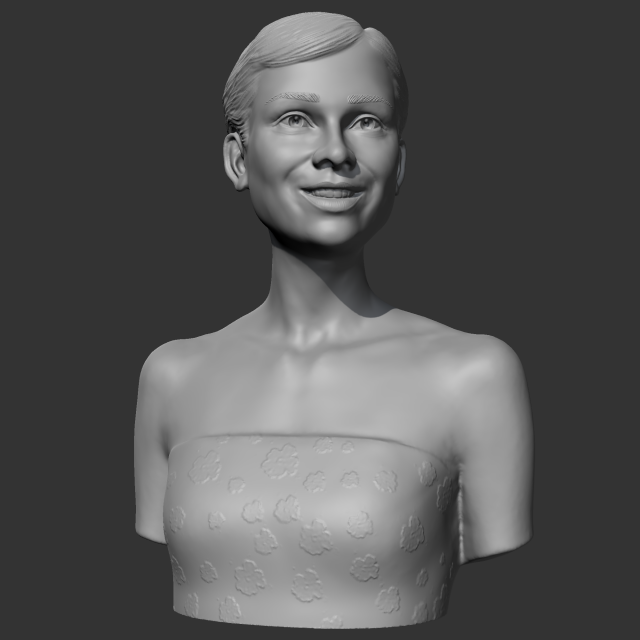 audrey hepburn 3d print model 3D Baskı Modeli .c4d .max .obj .3ds .fbx .stl .blend 