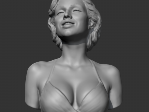 marilyn monroe 3d print model 3D Baskı Modeli