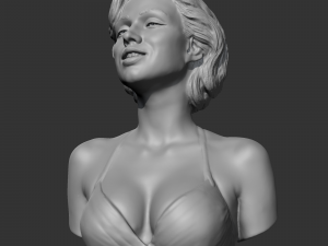 marilyn monroe 3d print model 3D Baskı Modeli