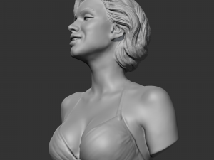 marilyn monroe 3d print model 3D Baskı Modeli