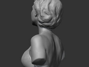 marilyn monroe 3d print model 3D Baskı Modeli
