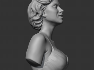 marilyn monroe 3d print model 3D Baskı Modeli