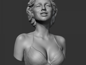 marilyn monroe 3d print model 3D Baskı Modeli