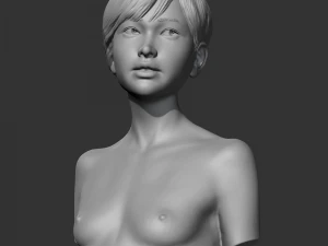 hd girl bust o 3d print model 3D Print Model