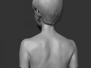 hd girl bust o 3d print model 3D Print Model