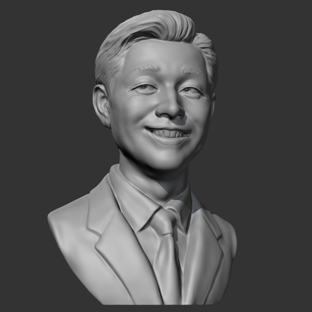 salesman bust 3d print model 3D-printmodel .c4d .max .obj .3ds .fbx .stl .blend 