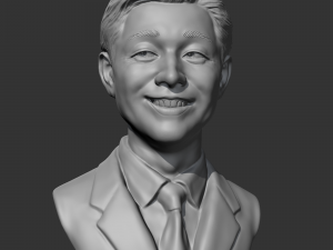 salesman bust 3d print model 3D-printmodel