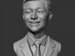 salesman bust 3d print model 3D-printmodel