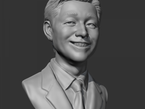 salesman bust 3d print model 3D-printmodel