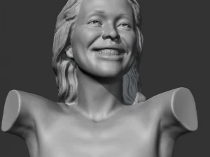 hd kız büstü r 3d baskı modeli 3D Baskı Modeli