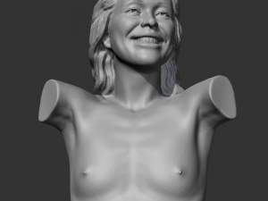 hd girl bust r 3d print model Model Cetak 3D