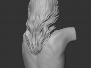 hd girl bust r 3d print model Model Cetak 3D
