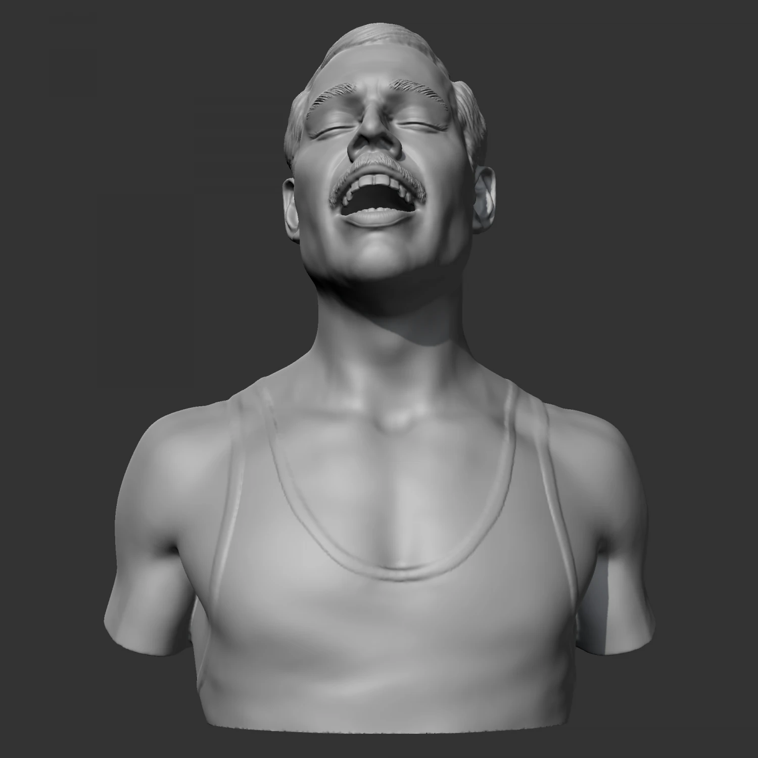 freddie mercury 3d print model 3D Print Model .c4d .max .obj .3ds .fbx .stl .blend