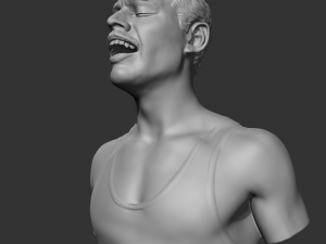 freddie mercury 3d print model Modèles 3D en vedette
