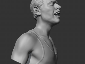 freddie mercury 3d print model Modèles 3D en vedette