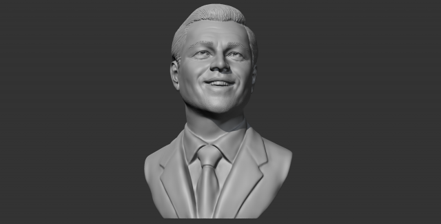 Leonardo Dicaprio 3D print model Model Cetak 3D .c4d .max .obj .3ds .fbx .stl .blend 