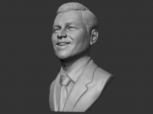Leonardo Dicaprio 3D print model Model Cetak 3D