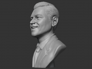 Leonardo Dicaprio 3D print model Model Cetak 3D