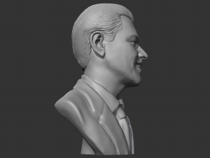 Leonardo Dicaprio 3D print model Model Cetak 3D