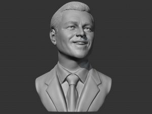 Leonardo Dicaprio 3D print model Model Cetak 3D