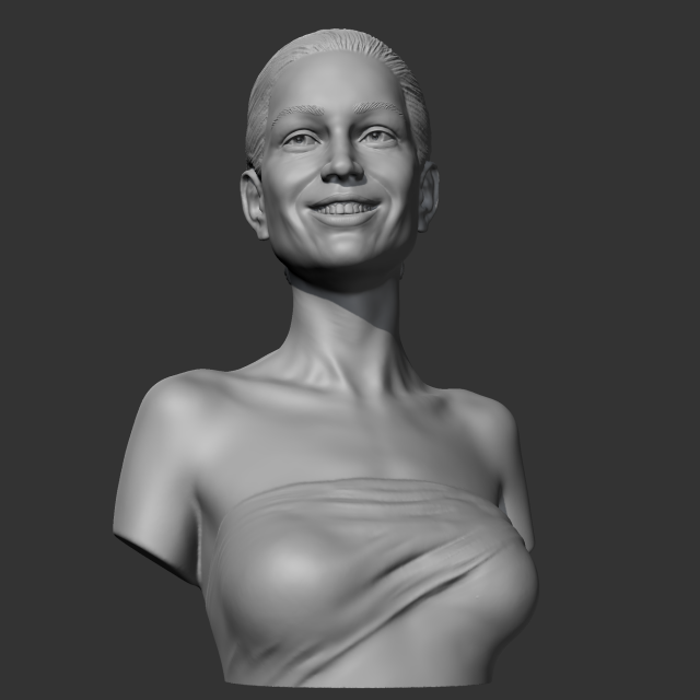 Angelina Jolie 3D print model 3D in 3DExport