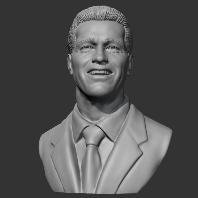 Arnold Schwarzenegger 3D print model Modelo de Impressão 3D .c4d .max .obj .3ds .fbx .stl .blend 