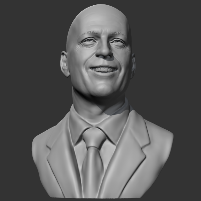 Bruce Willis 3D print model Model Cetak 3D .c4d .max .obj .3ds .fbx .stl .blend 