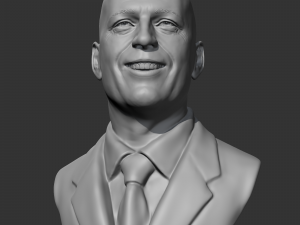 Bruce Willis 3D print model Model Cetak 3D