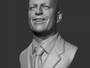 Bruce Willis 3D print model Model Cetak 3D