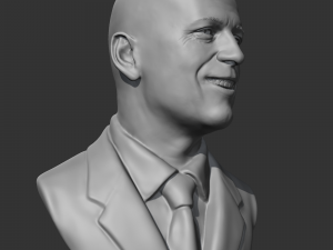 Bruce Willis 3D print model Model Cetak 3D