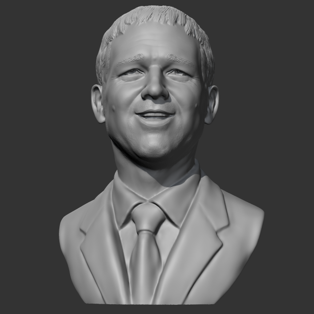 Russell Crowe 3D print model Modello di stampa 3D .c4d .max .obj .3ds .fbx .stl .blend 