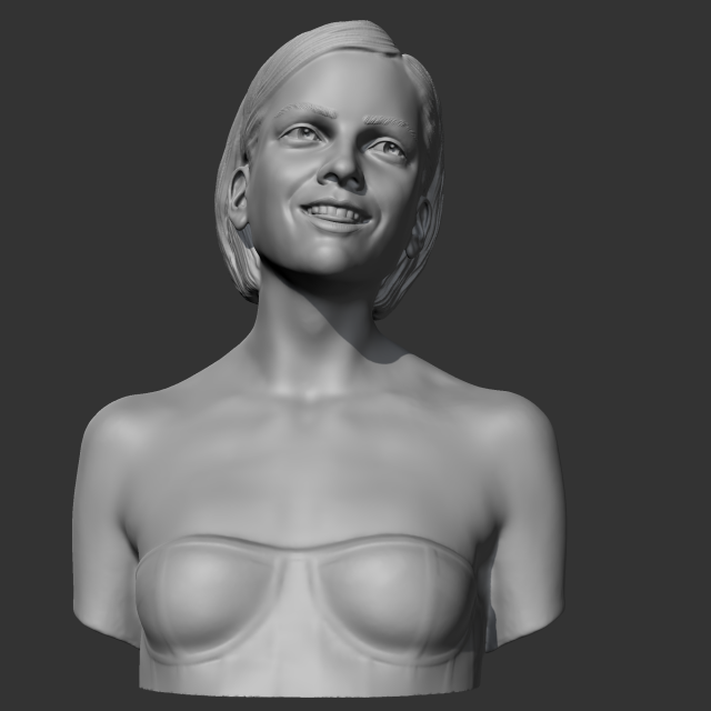 Emma Watson 3D print model 3D Druckmodell .c4d .max .obj .3ds .fbx .stl .blend 