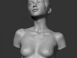 HD girl bust S 3D print model 3D Print Model