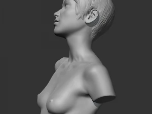 HD girl bust S 3D print model 3D Print Model
