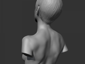 HD girl bust S 3D print model Model do druku 3D