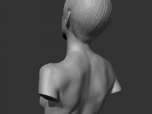 HD girl bust S 3D print model 3D Print Model