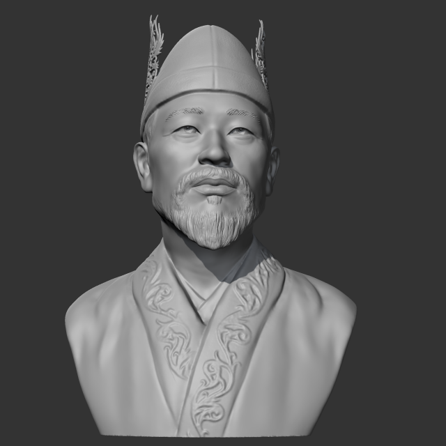 Muryeong of Baekje 3D print model 3D Print Model .c4d .max .obj .3ds .fbx .stl .blend 