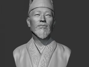 百済の武寧3Dプリントモデル 3Dプリントモデル