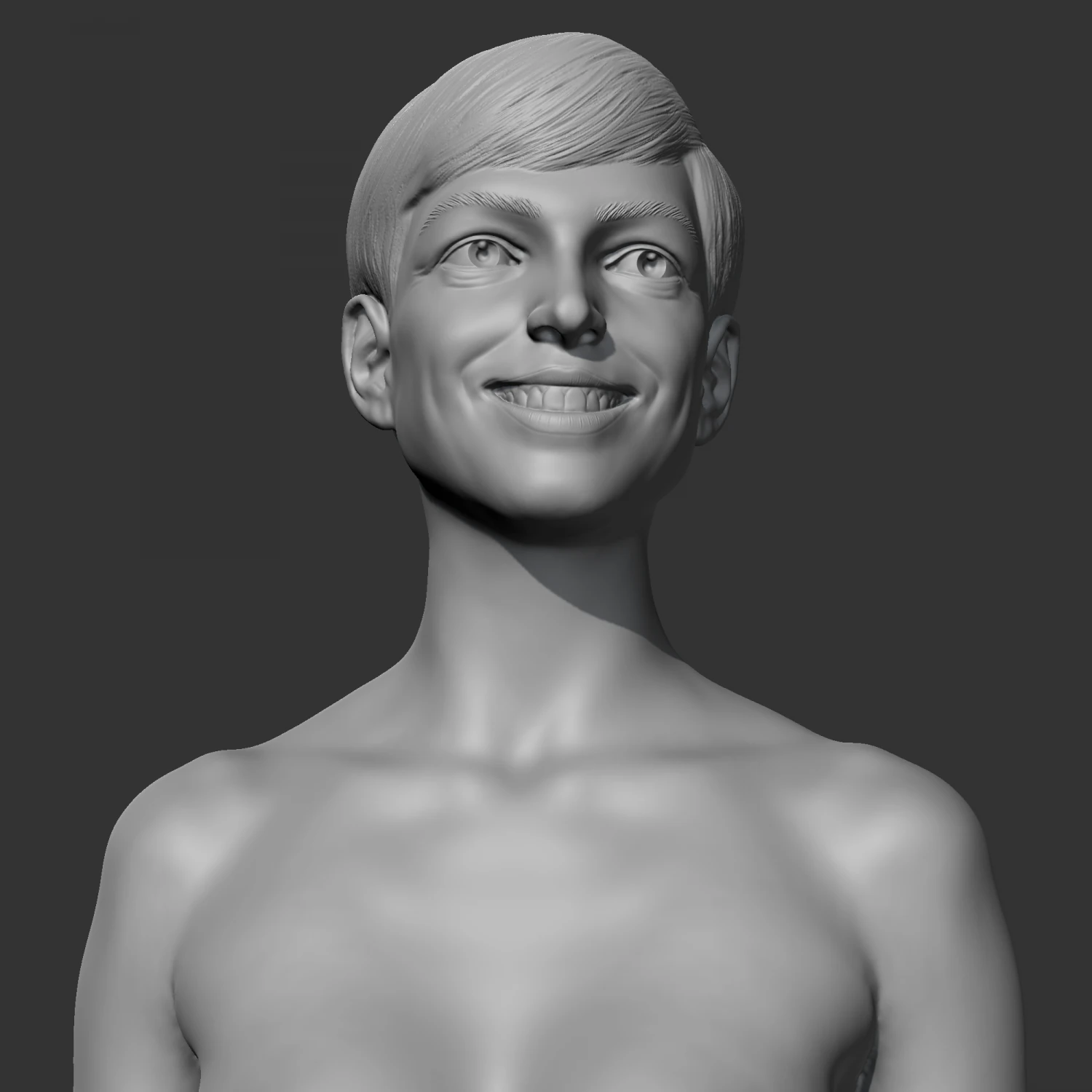 Anne Hathaway 3D print model 3D Print Model .c4d .max .obj .3ds .fbx .stl .blend