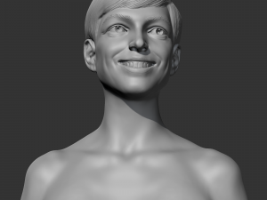 Anne Hathaway 3D print model Modello di stampa 3D