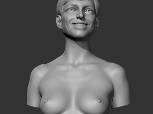 Anne Hathaway 3D print model 3Dプリントモデル