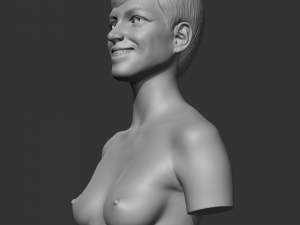 Anne Hathaway 3D print model 3Dプリントモデル