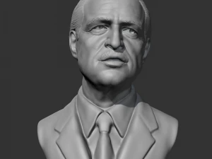 マーロン・ブランドの3Dプリントモデル 3Dプリントモデル