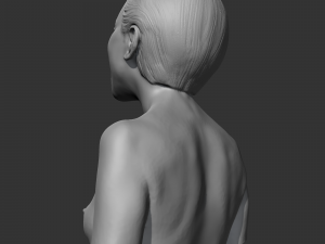 CH girl bust A 3D print model 3D 프린트 모델