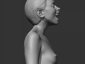 CH girl bust A 3D print model 3D 프린트 모델