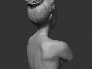CH girl bust B 3D print model 3D Druckmodell