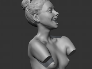 CH girl bust B 3D print model 3D Druckmodell