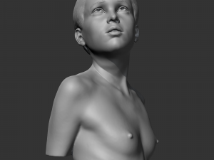 CH girl bust C 3D print model 3D Druckmodell