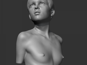 CH girl bust C 3D print model 3D Druckmodell