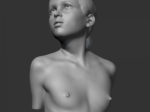 CH girl bust C 3D print model 3D Druckmodell